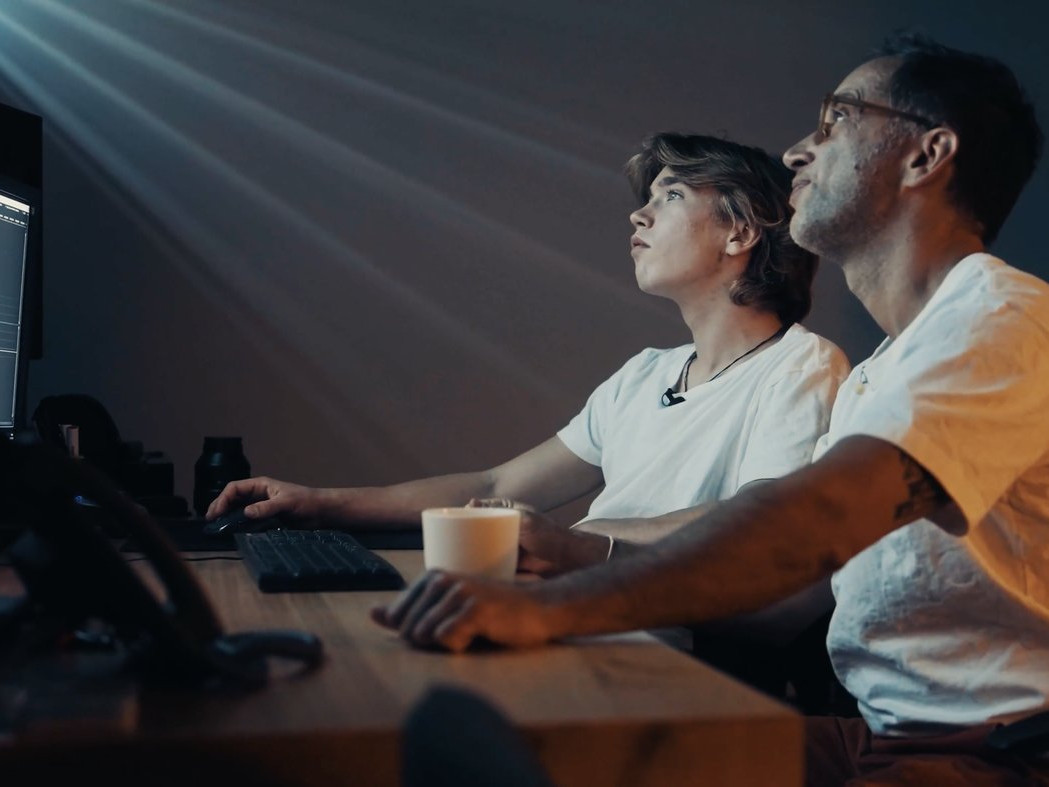Marek in the edit suite