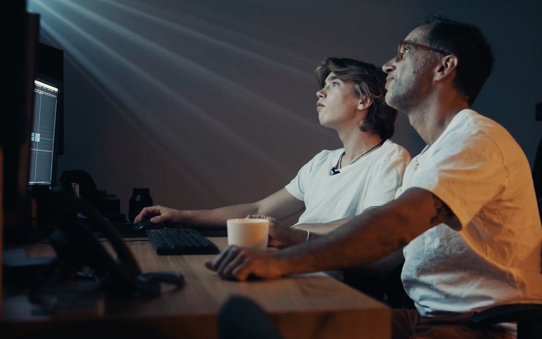 Cutting the story together, in the edit