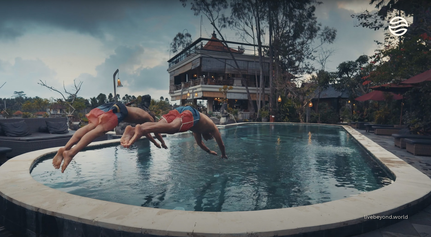 Marek and Aleksander Piotrowski, Ubud, Bali — the beginning of the year.