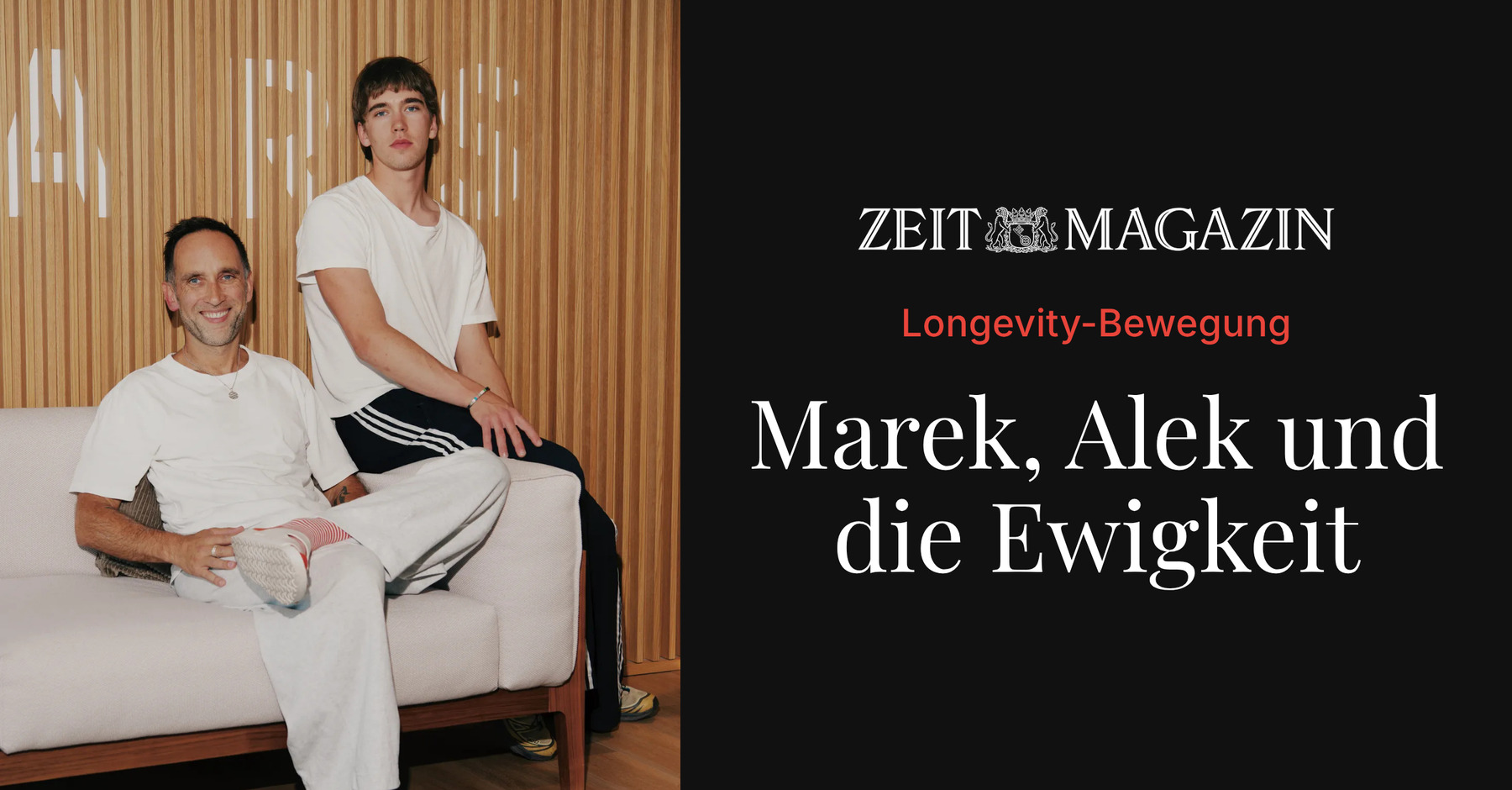 Marek Piotrowski und Alek Piotrowski im ZEITmagazin, Oktober 2026.