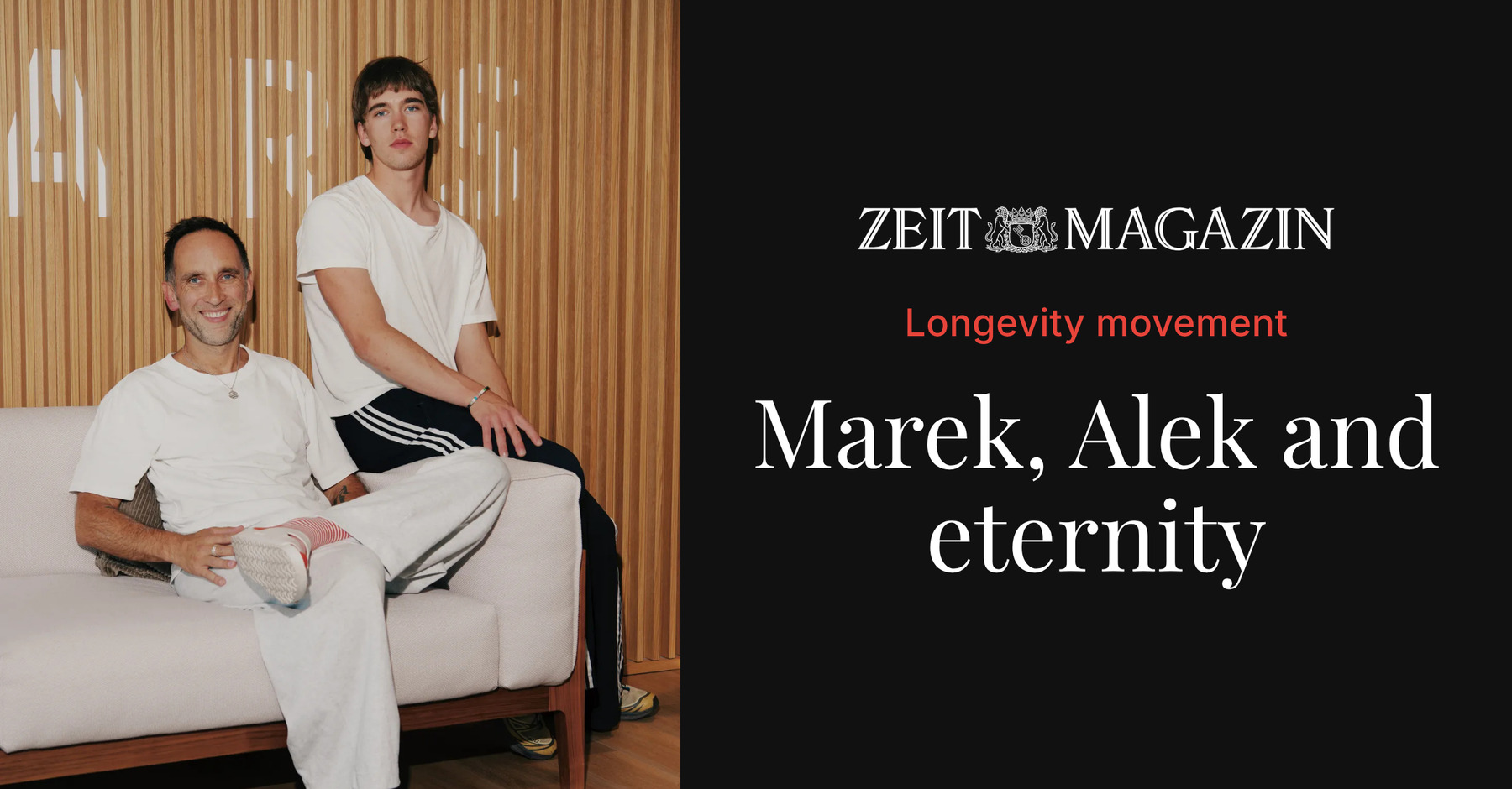 Marek Piotrowski and Alek Piotrowski in ZEITmagazin, October 2026.