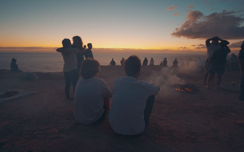The sunrise Aboriginal ceremony, New South Wales